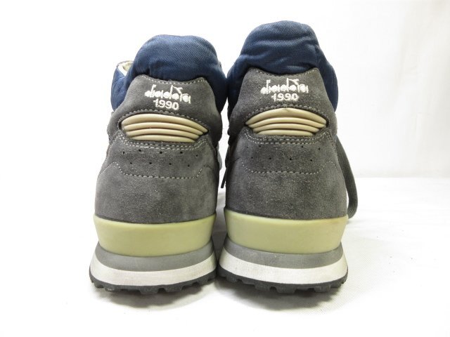 未使用 【ディアドラ ヘリテージ diadora HERITAGE】 161890-60033 コンビレザー ハイカットスニーカー (メンズ) size27 紺 ■15MZA5464■_画像7