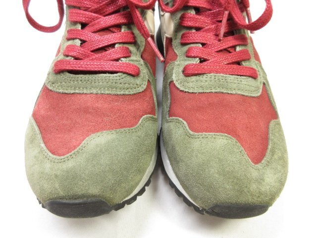 未使用 【ディアドラ ヘリテージ diadora HERITAGE】 157640-C5949 スエード ハイカットスニーカー (メンズ) size27 緑×赤 ■15MZA5462■_画像8