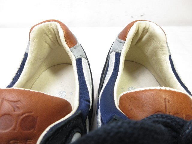 未使用 【ディアドラ ヘリテージ diadora HERITAGE】 172782/C7665 スエード スニーカー 靴 (メンズ) size26.5 ネイビー系 ■15MZA5438■_画像4