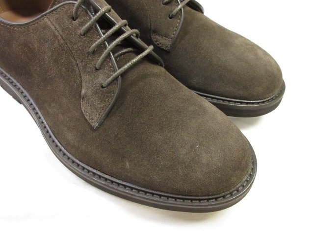 定価74.800円 未使用【OFFICINA SLOWEAR スローウエア】 130137 SW323 625 スエード ダービー シューズ 靴 (メンズ) 41 濃茶■30SLZ071■_画像9