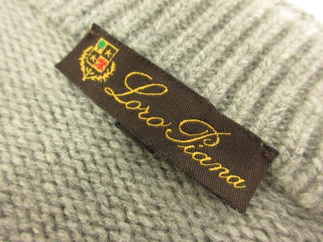 美品【ロロピアーナ Loro Piana】カシミア100％ ニット切替 最高級スエードレザーブルゾン(メンズ) size52 グレー×茶系 伊製■17MN5060■_画像6