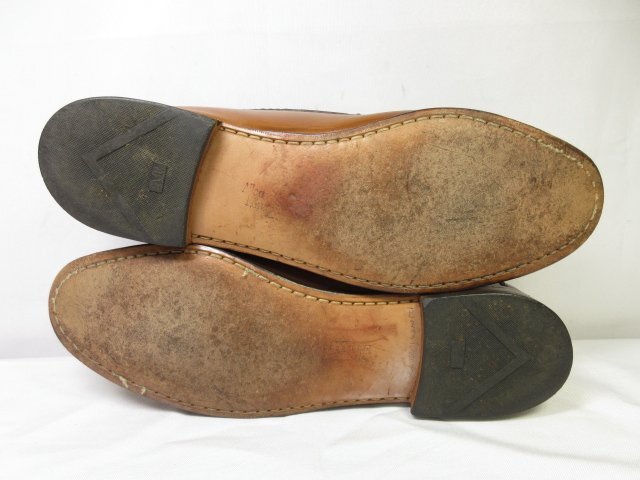  beautiful goods [Allen Edmondsa Len Ed monz] large size quilt attaching tassel Loafer shoes ( men's ) size13C brown group #30MZA5548#