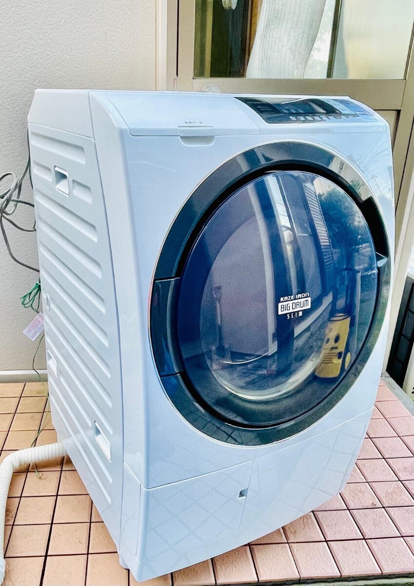 HITACHI／日立　２０１８年 ドラム式洗濯乾燥機　 ビッグドラム　 BD-SG100B 　直接引取可!! （動作確認済み）_画像1