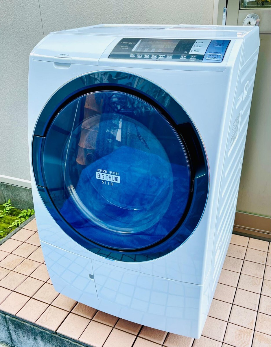 HITACHI／日立　２０１８年 ドラム式洗濯乾燥機　 ビッグドラム　 BD-SG100B 　直接引取可!! （動作確認済み）_画像2