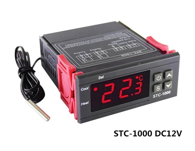 DIY 部品 DC12v AC110-220v 2種 デジタル 温度 コントローラー STC-1000 LED サーモスタット 12v 110v 220v H320_画像1