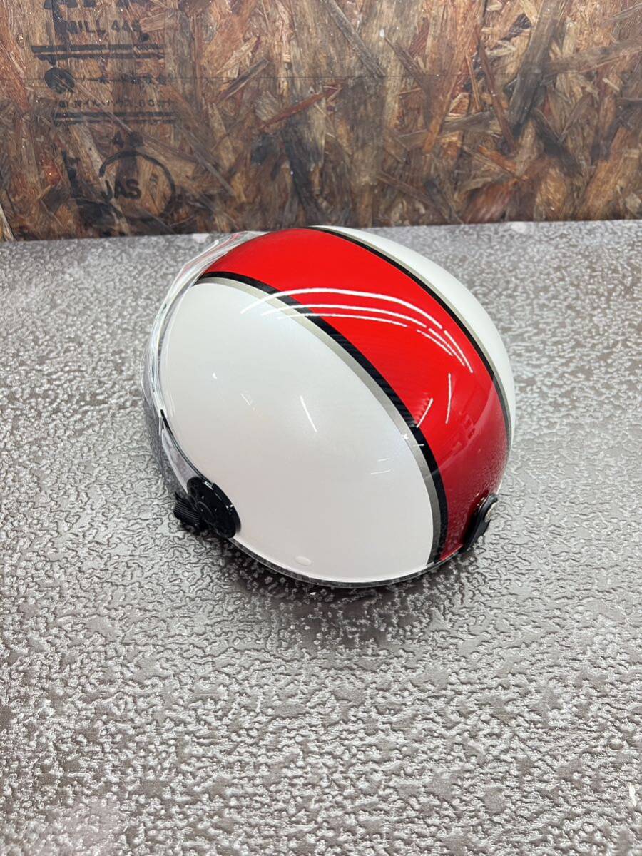 新品 送料無料 カスタムO-one CBX400Fカラー 半ヘル 白赤 リード 新品 送料無料 カスタムO-one CBX400Fカラー 半ヘル 白赤 リード