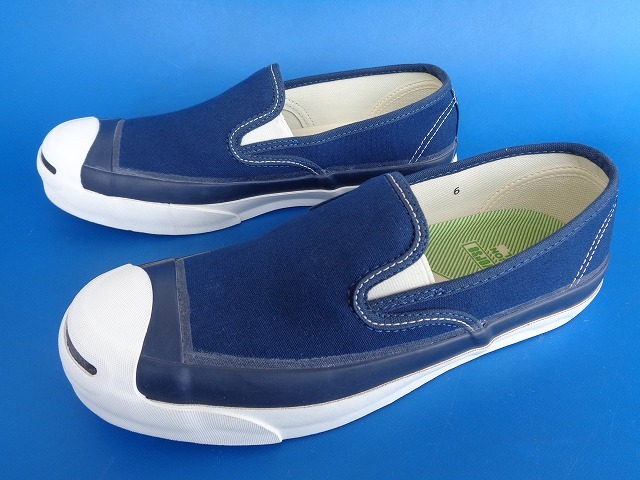 13767■美品 CONVERSE ADDICT JACK PURCELL CANVAS SLIP-ON 1CK457 コンバース アディクト ジャックパーセル キャンバス スリッポン 24.5_画像1