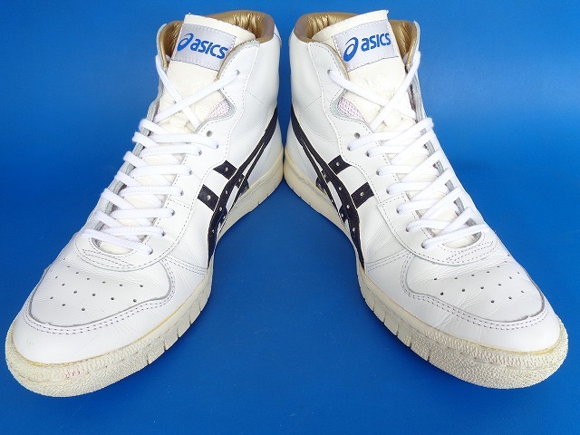 13785■美品 ASICS JAPAN L FABRE TBF707 アシックス ジャパン ファブレ 白 黒 28 日本製 バッシュ 希少 三井寿_画像4