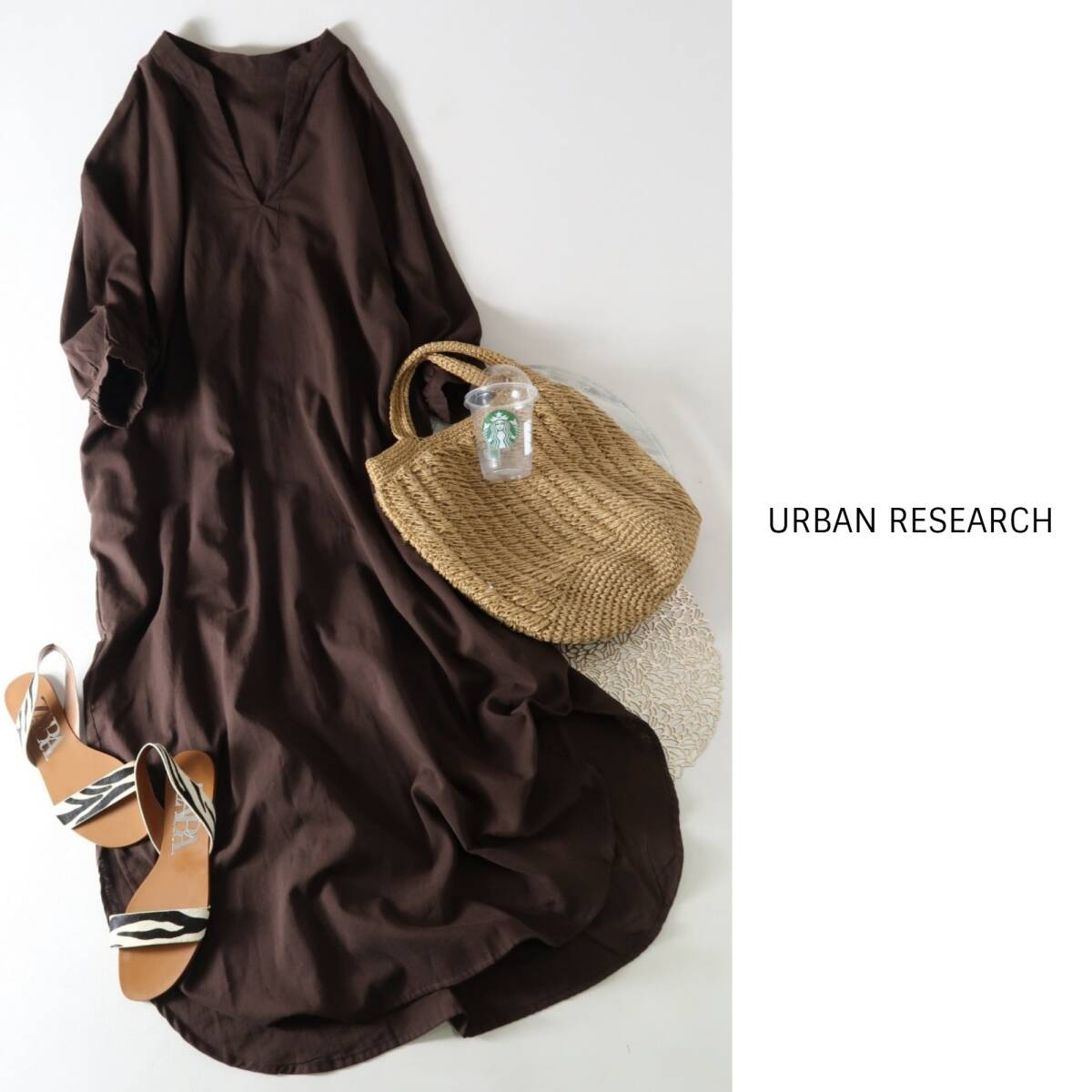 1 ten thousand * Urban Research URBAN RESEARCH*... cotton 100%bo dolphin f tongue One-piece free size *C-K1911