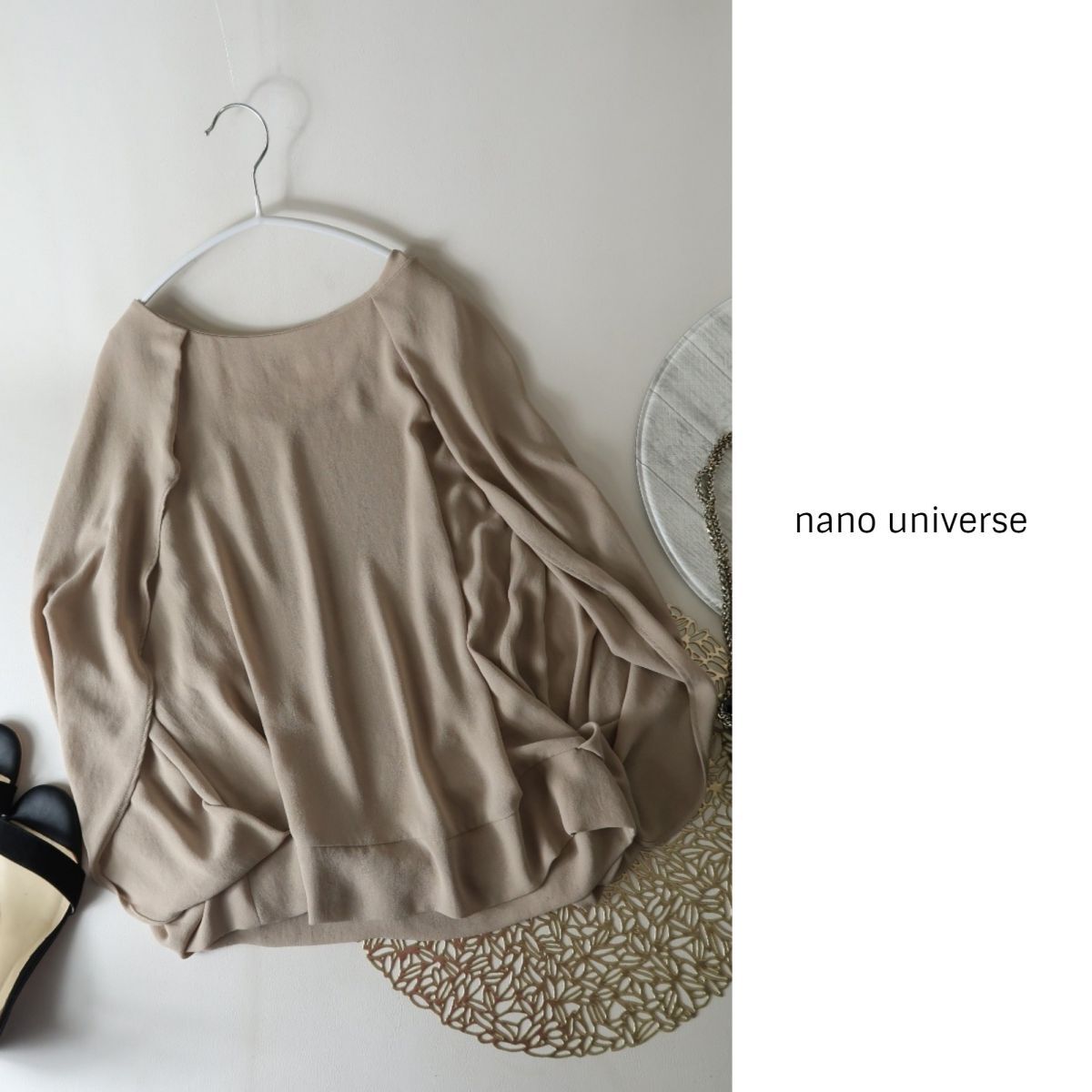  Nano Universe nano universe*... back chain mantle manner blouse 36 size *A-O 1975