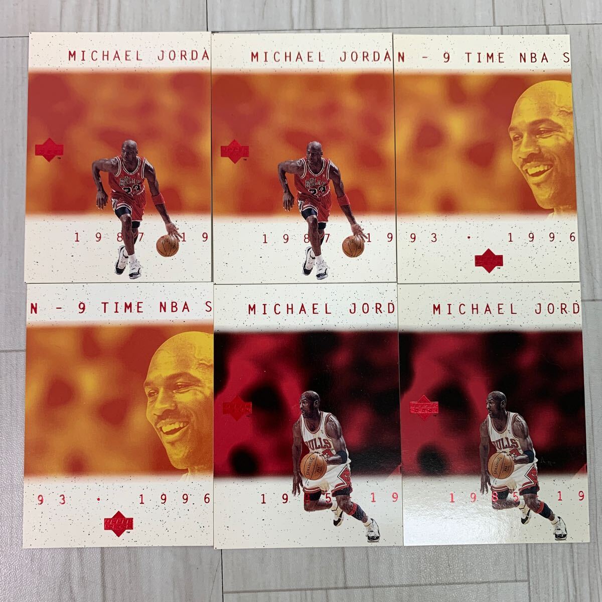 UPPER DECK Michael * Jordan Michael Jordan card NBA ALL STAR 6 pieces set 