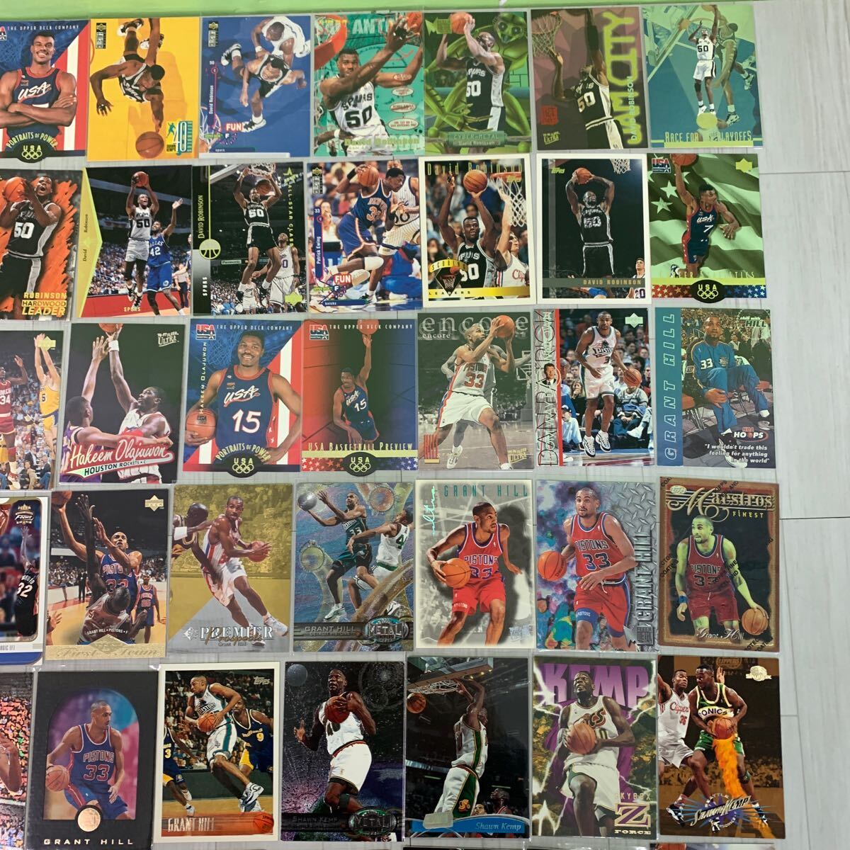 ④ UPPER DECK skybox 等 NBA David Robinson Hakeem Olajuwon Grant Hill など カード 250枚以上 まとめ売りの画像3