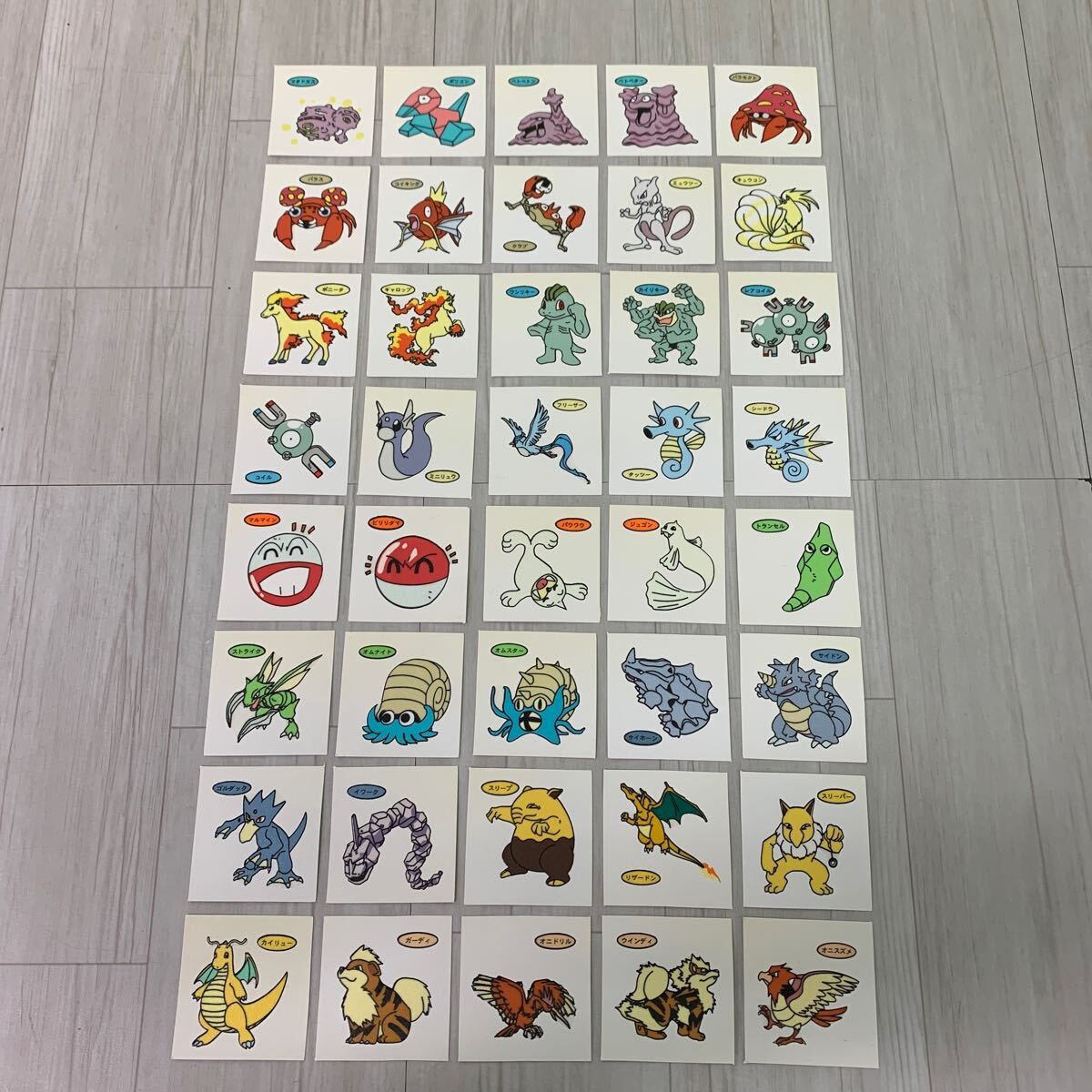  the first bread Pokemon bread deco Cara seal the first period 1.~6. all 140 kind complete set Pocket Monster 