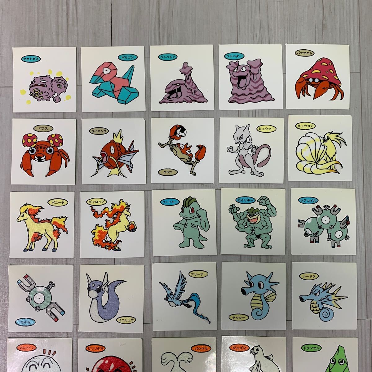  the first bread Pokemon bread deco Cara seal the first period 1.~6. all 140 kind complete set Pocket Monster 