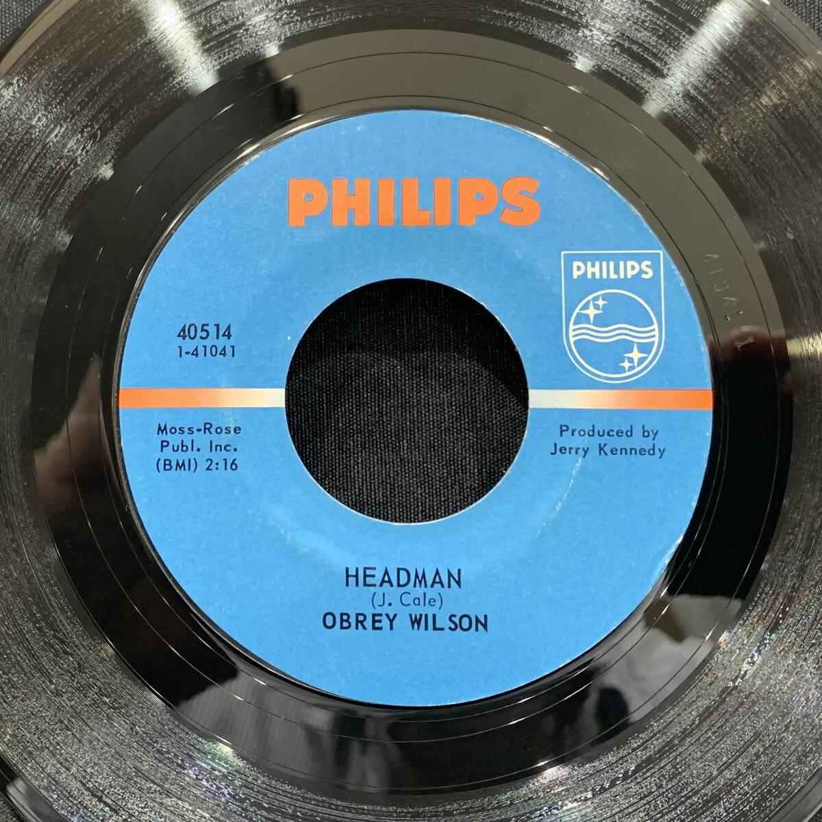 【EP】Obrey Wilson - Headman / You Don't Love Me 1968年USオリジナル Philips 40514の画像1