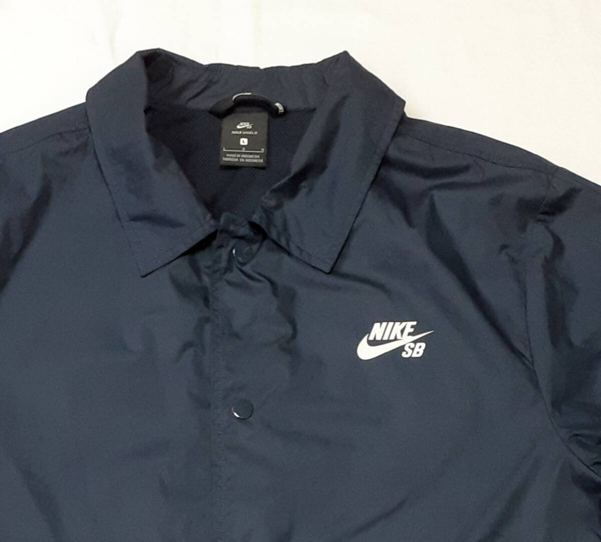 NIKE ナイキ SB シールド コーチジャケット ナイロン size L ネイビー 美品 829510_画像5