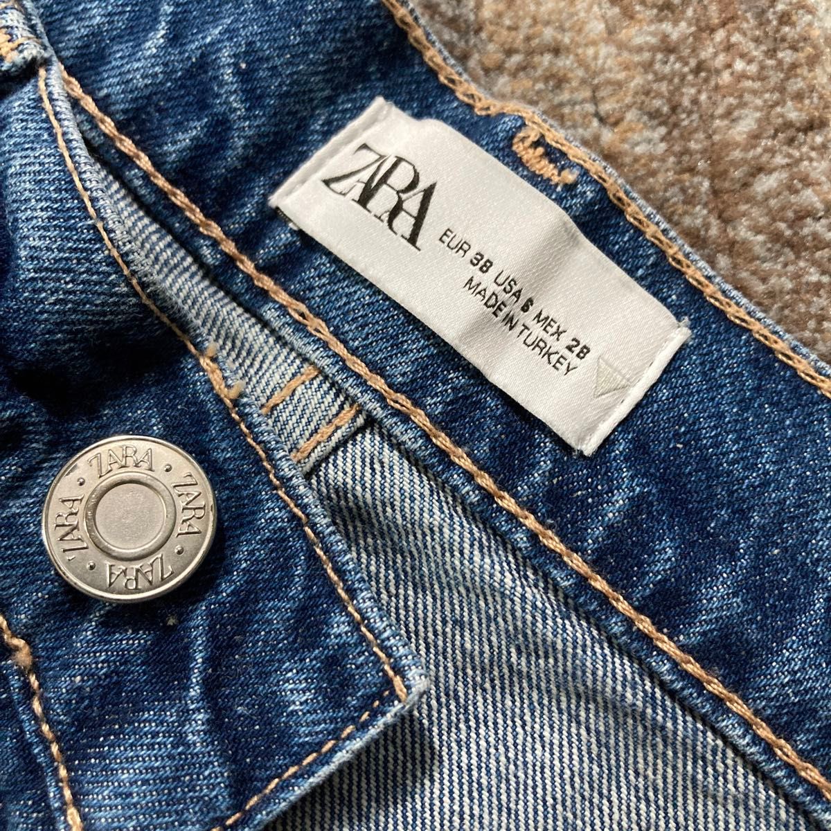 【送料無料】ZARA ザラ　デニム　ジーンズ　ストレート　綿100%？　06