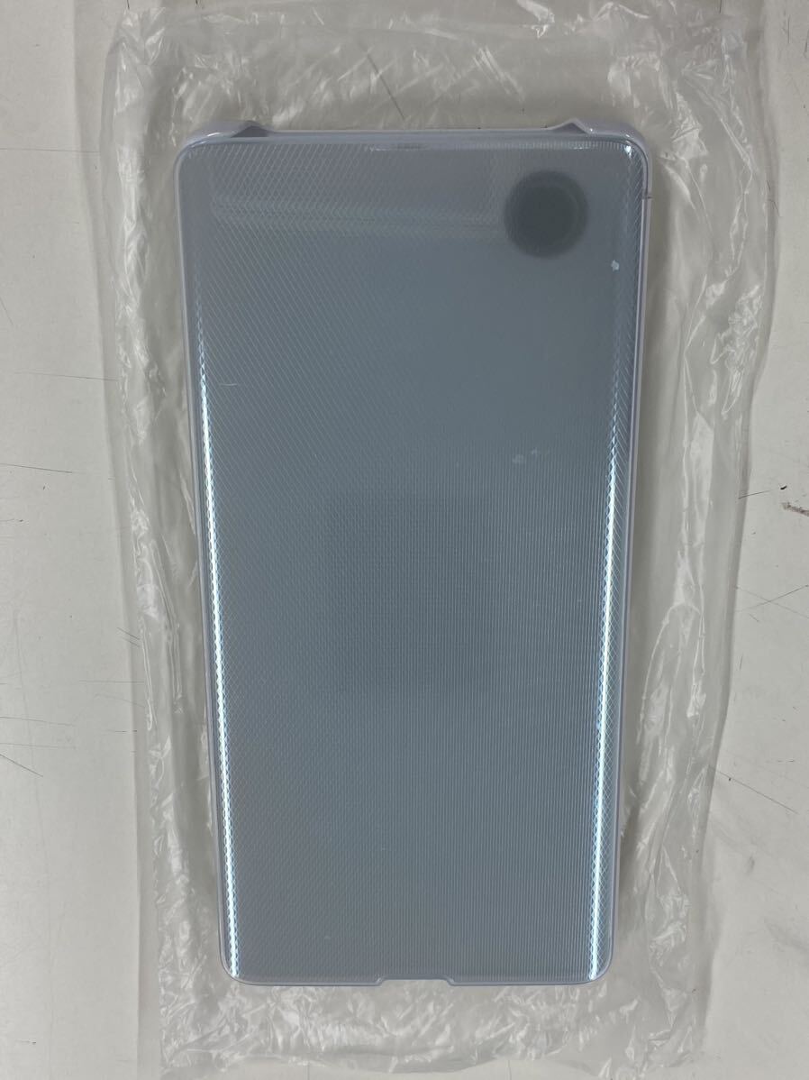 Galaxy S10+ CLEAR VIEW COVER WHITE ホワイト 白 au +1 collection RS9C018W SCV42 純正 クリアビュー カバー 手帳型ケース _画像3