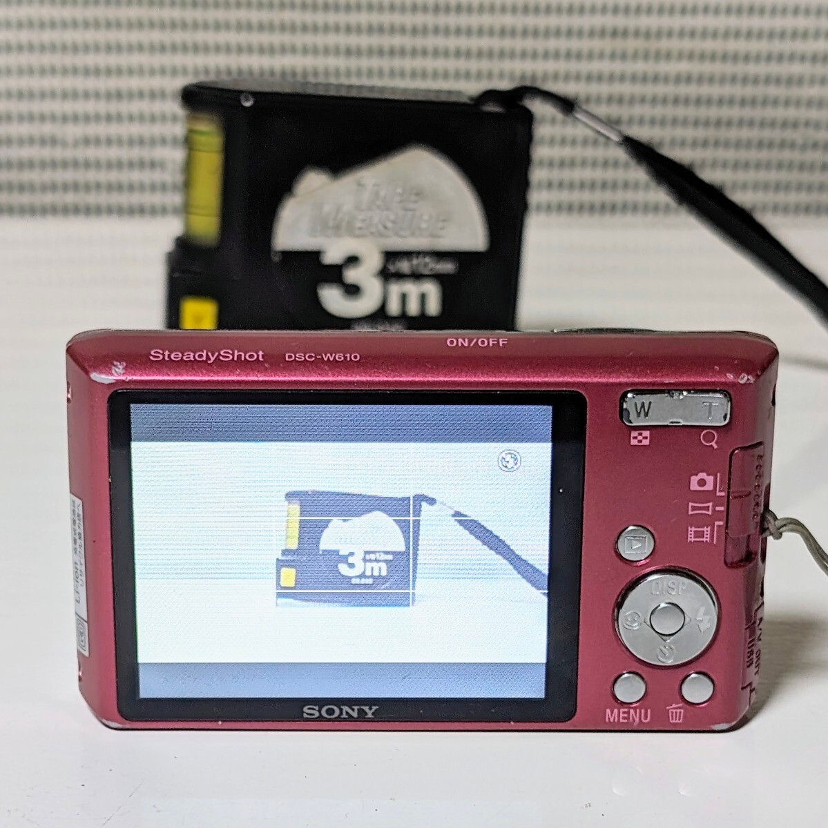 SONY Cyber-shot DSC-W610 ソニー コンパクトデジタルカメラ デジカメ サイバーショット DSC-W610 バッテリー付 ピンク 通電動作確認済み _画像4