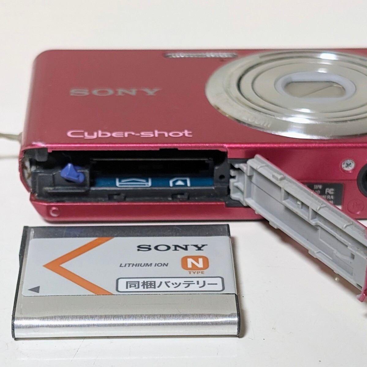 SONY Cyber-shot DSC-W610 ソニー コンパクトデジタルカメラ デジカメ サイバーショット DSC-W610 バッテリー付 ピンク 通電動作確認済み _画像8