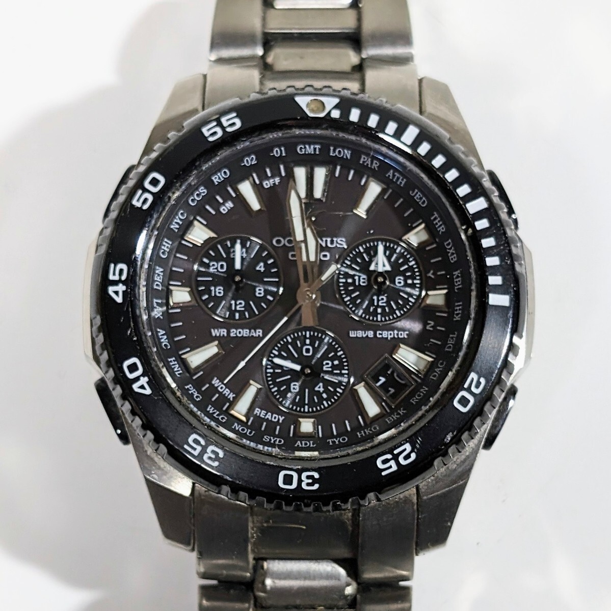 CASIO OCEANUS OCW-650WC カシオ オシアナス FIFA 2006 ドイツワールドカップ限定 電波ソーラー時計 OCW-650WC 電池切れ 不動 現状品_画像1