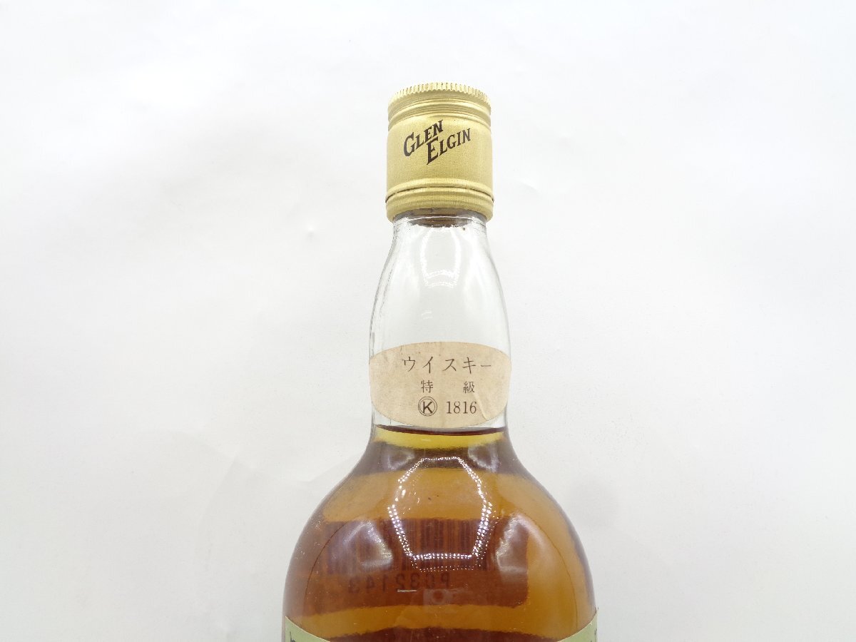 GLEN ELGIN 12年 グレンエルギン ピュア ハイランド モルト スコッチ ウイスキー 特級 760ml 43% 未開封 古酒 P032143の画像6