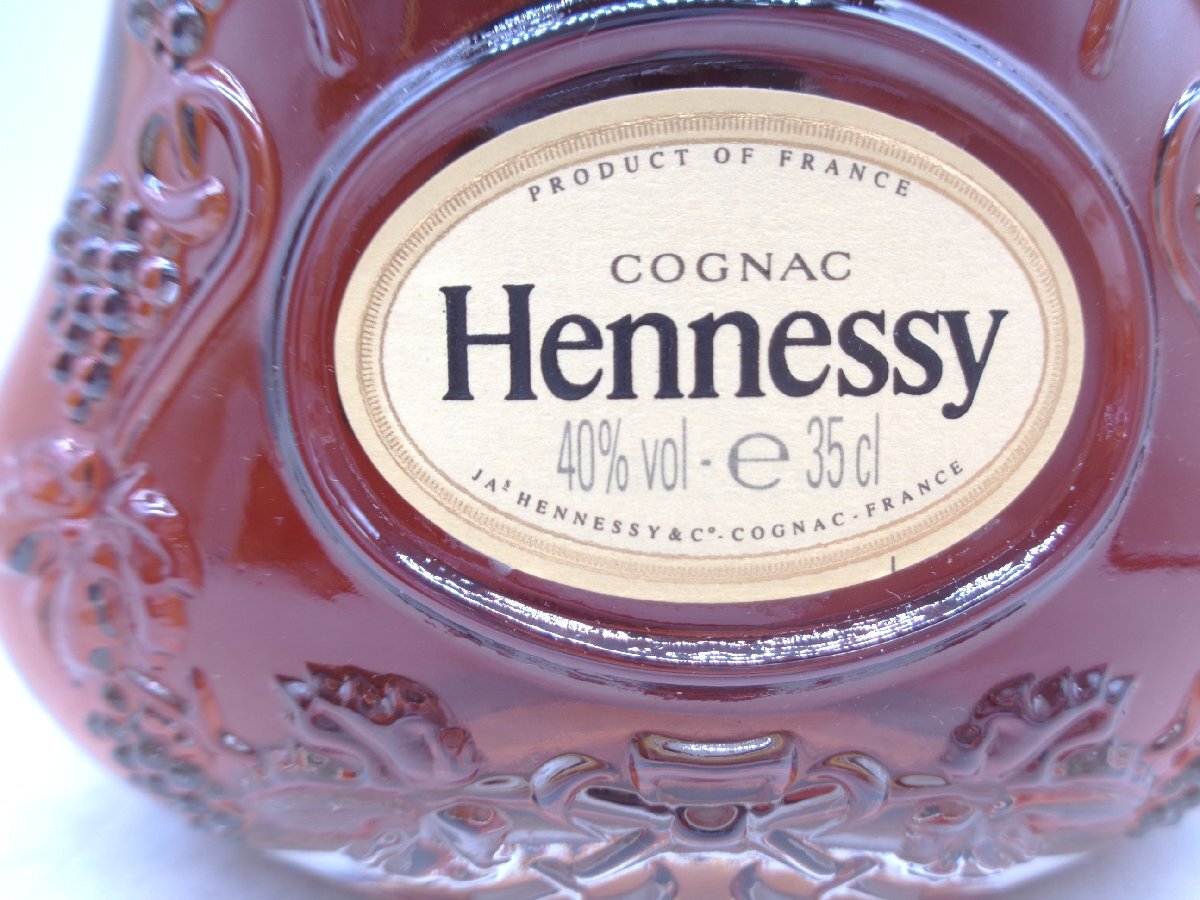 ハーフボトル HENNESSY XO ヘネシー 金キャップ コニャック ブランデー 未開栓 古酒 350ml 40％ 箱 X267754の画像3