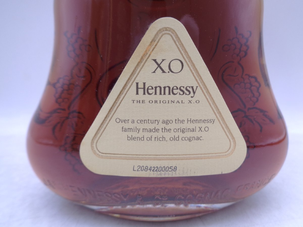 ハーフボトル HENNESSY XO ヘネシー 金キャップ コニャック ブランデー 未開栓 古酒 350ml 40％ 箱 X267754の画像5