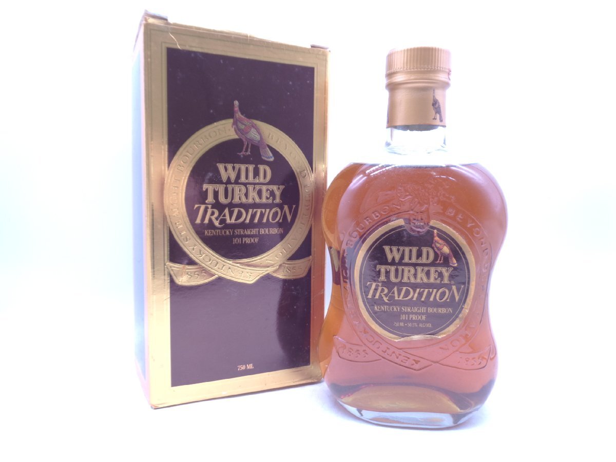 WILD TURKEY TRADITION 101 PROOF ワイルド ターキー トラディション バーボン 750ml 50.5％ 古酒 未開栓 箱 X264136の画像1