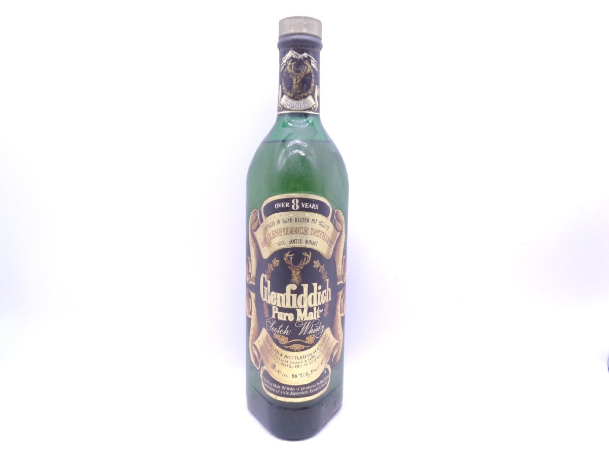 GLENFIDDICH グレンフィディック 8年 ピュアモルト 750ml 43% 古酒 未開栓 X269120の画像1