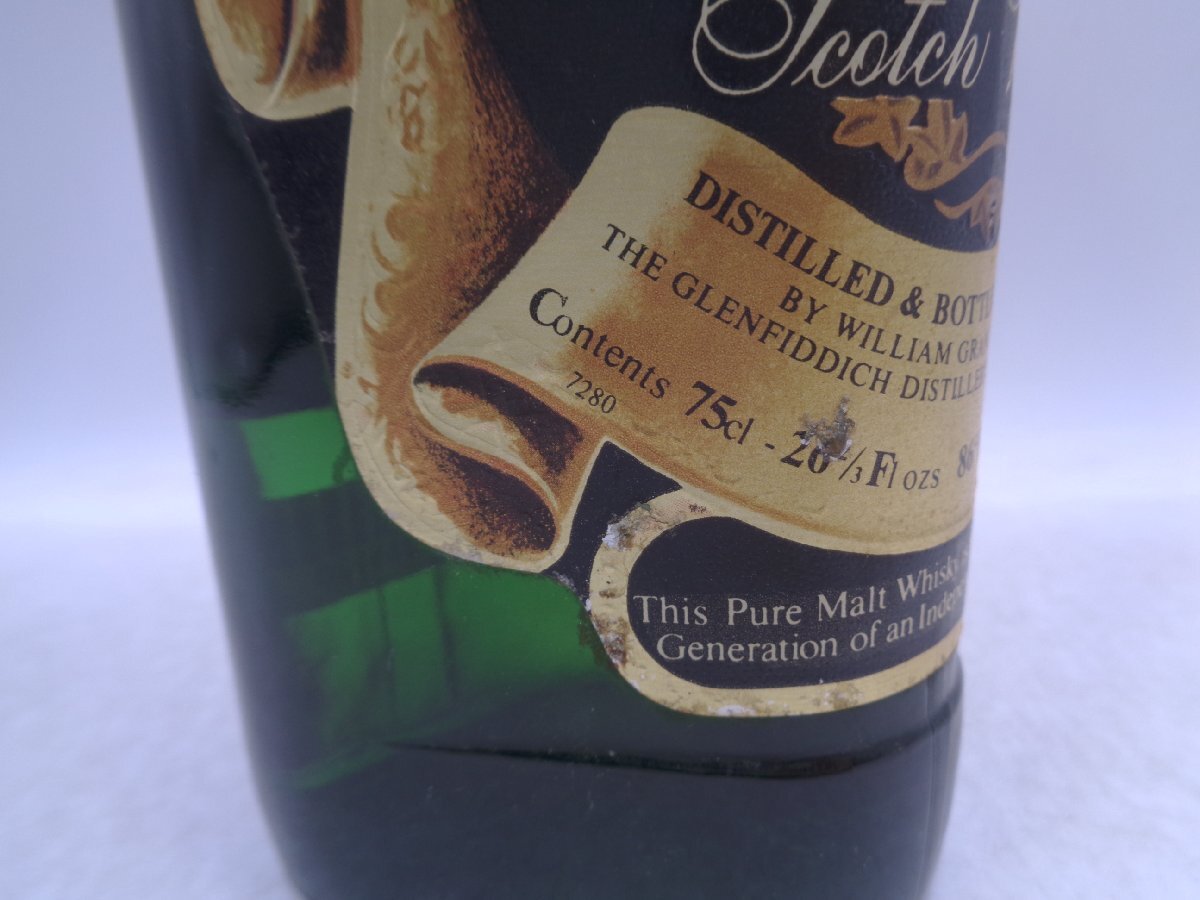 GLENFIDDICH グレンフィディック 8年 ピュアモルト 750ml 43% 古酒 未開栓 X269120の画像3