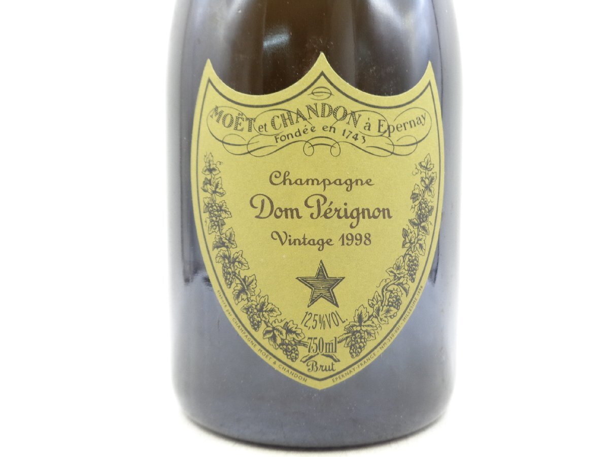 【1円】～ Dom Perignon 1998 ドンペリニヨン シャンパン 箱入 未開封 古酒 750ml 12,5% ※液面低下 G25873_画像6