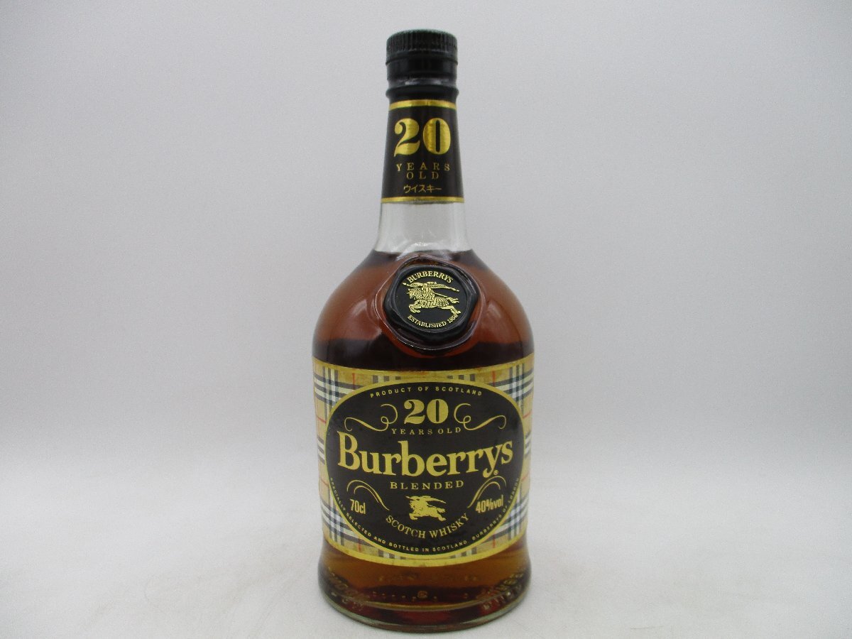 BURBERRYS 20年 バーバリー スコッチ ウイスキー 箱入 未開封 古酒 700ml 40% P32709_画像2