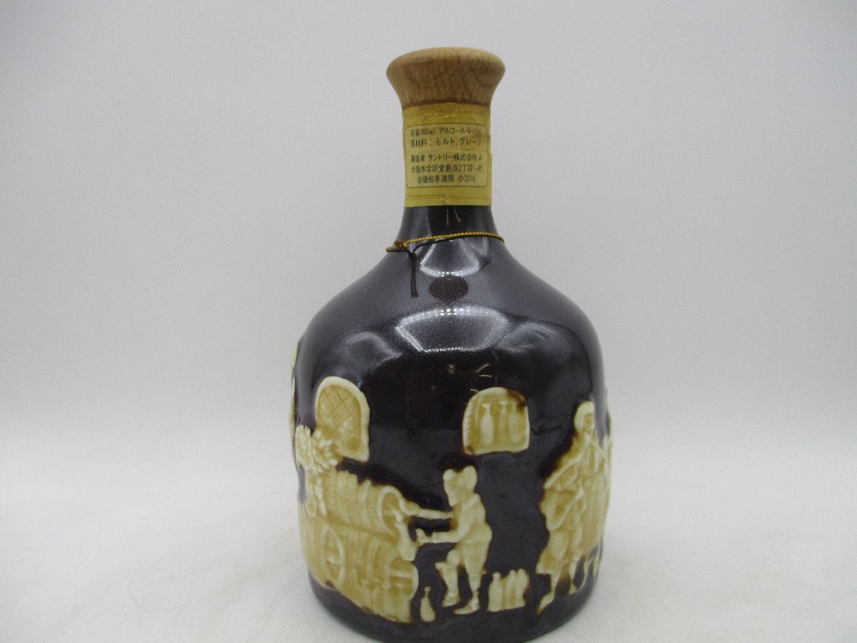 1 jpy ~ SUNTORY THE WHISKY Suntory The whisky Arita .760ml 43% ceramics bottle * cork breaking old sake not yet . plug G25982