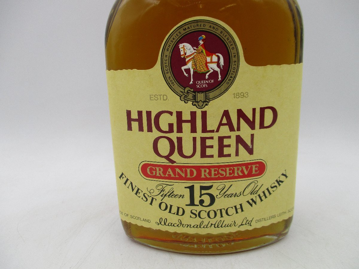 HIGHLAND QUEEN GRAND 15 ハイランド クイーン 15年 グランド リザーブ スコッチ ウイスキー 750ml 43％ 箱入 未開封 古酒 X269708_画像5