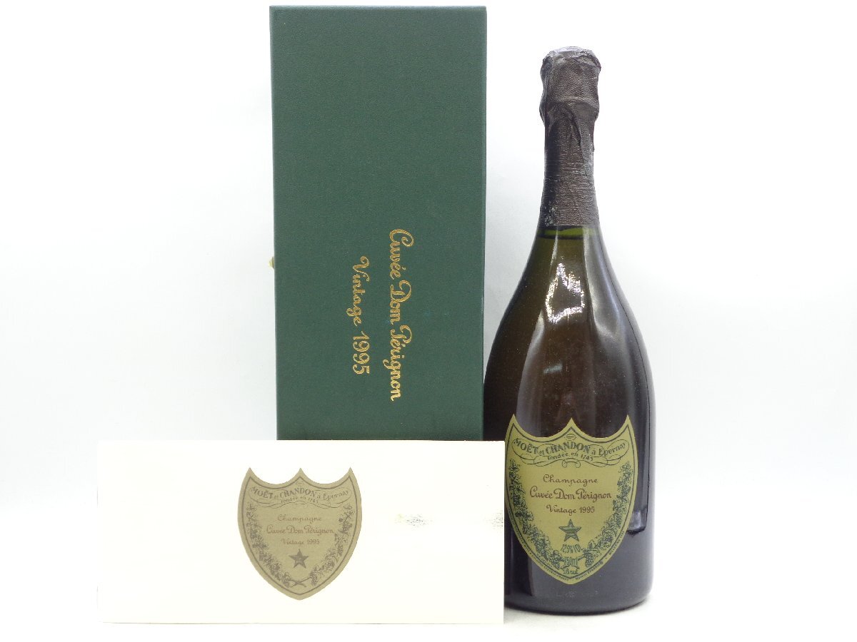 【1円】～ Dom Perignon 1995 ドンペリニヨン シャンパン 箱入 未開封 古酒 750ml 12,5% ※液面低下 Q015209_画像1