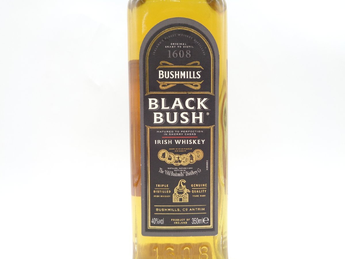 【1円】～ ハーフ BUSHMILLS BLACK BUSH ブッシュミルズ ブラックブッシュ アイリッシュ ウイスキー 350ml 43% Q014702_画像5