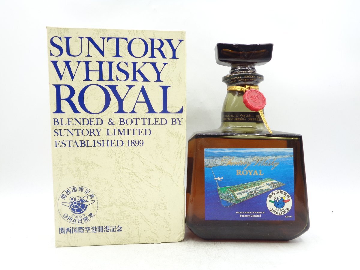 SUNTORY WHISKY ROYAL サントリー ウイスキー 関西国際空港開港記念 箱入 未開封 古酒 720ml 43％ G25858_画像1