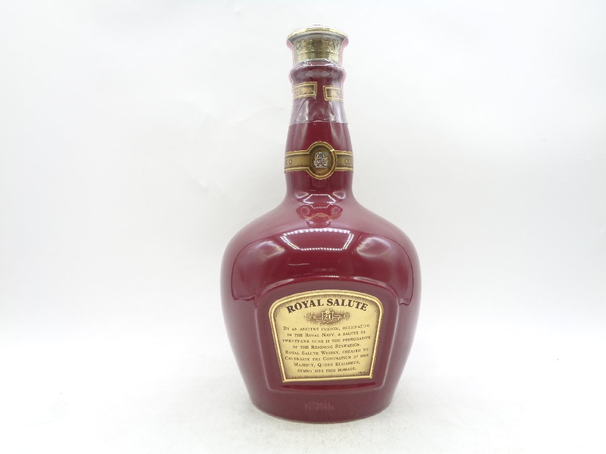 ROYAL SALUTE 21年 ロイヤル サルート レッド 赤 陶器 スコッチ ウイスキー 700ml 40% 箱入 未開封 古酒 Q014845_画像4