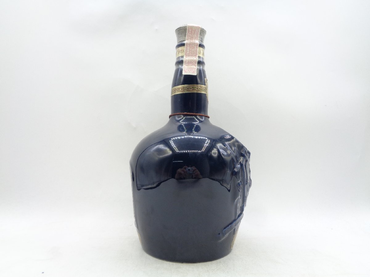 ROYAL SALUTE 21年 ロイヤル サルート 青 ブルー 陶器 スコッチ ウイスキー 1000ml 箱入 未開封 古酒 G25378_画像5