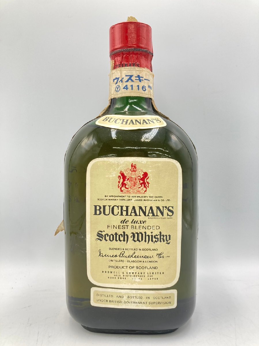 ST【同梱不可】BUCHANAN'S ブキャナンズ デラックス ウイスキー特級 ※紙封注意 未開栓 古酒 Z052774_画像1