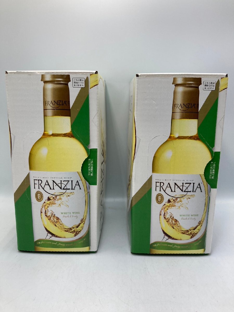 ST【同梱不可】紙パックワイン フランジア 白 2本セット 3L 11.5% 未開栓 古酒 Z053733の画像3