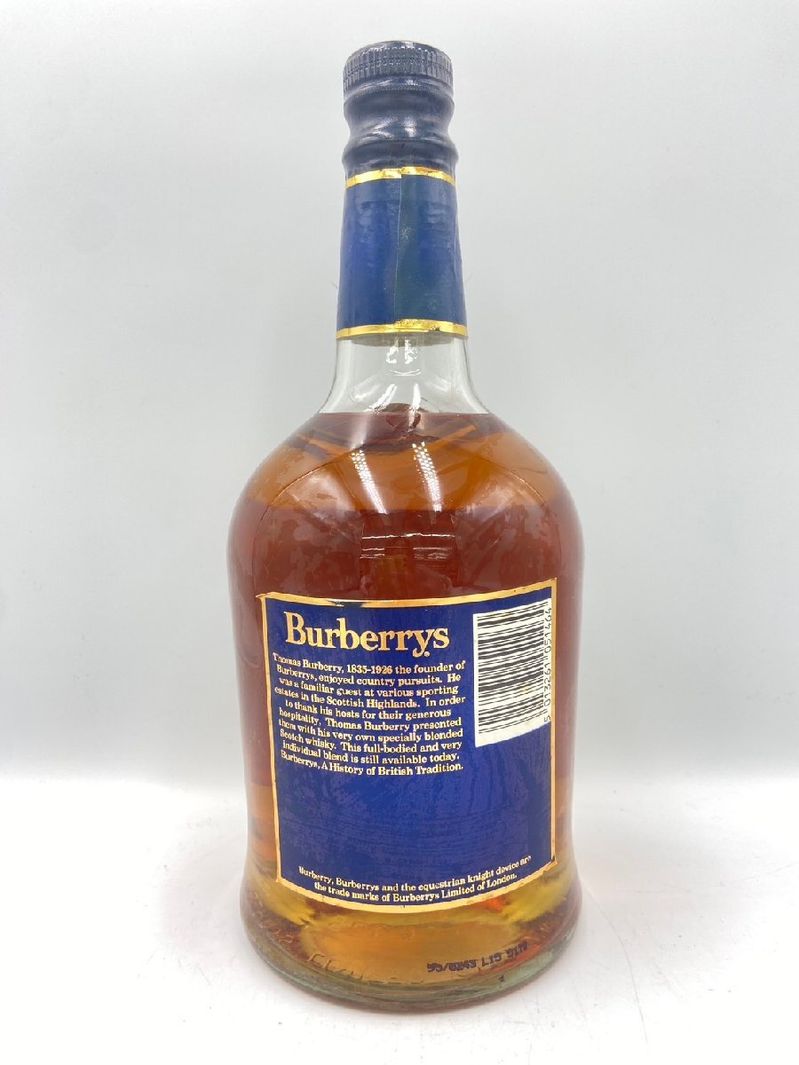 ST【同梱不可】Burberrys バーバリー 12年 箱有 750ml 43% 未開栓 古酒 Z051373_画像3