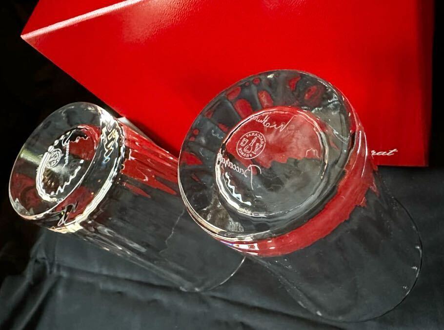 未使用 バカラ ミルニュイ ペア ハイボール ロンググラス　タンブラー 純正箱 冊子 付属 ほぼ新品 Baccarat フランス クリスタル ガラス