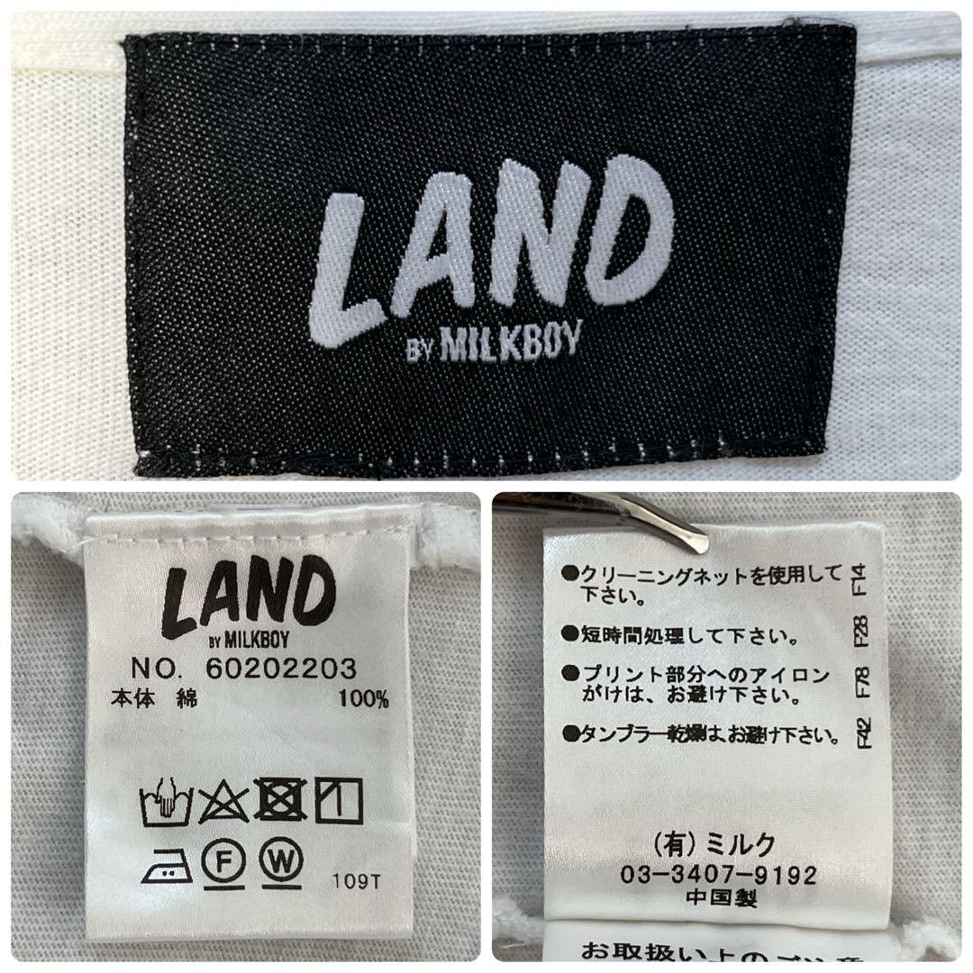 LAND by MILKBOY ミルクボーイ キャット柄 胸ポケビッグTシャツ_画像8