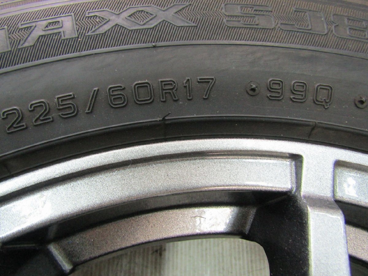 スタッドレス 共豊 シュタイナー 17インチｘ7J ET:+48 PCD:100 5H ダンロップ ウィンターマックスSJ8 225/60R17 18年 フォレスター等_画像6