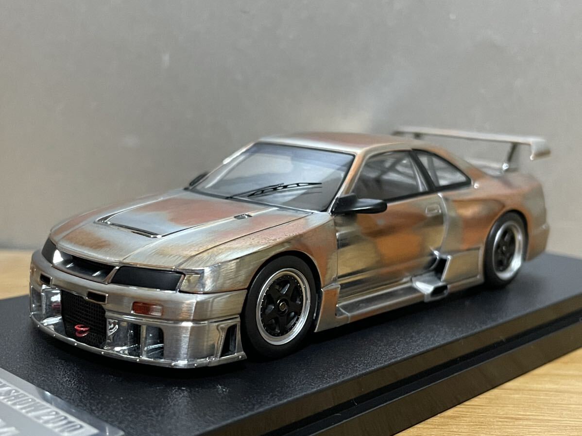 hpi製 1/43 ニスモ GT-R LM メタルポリッシュモデル._画像1