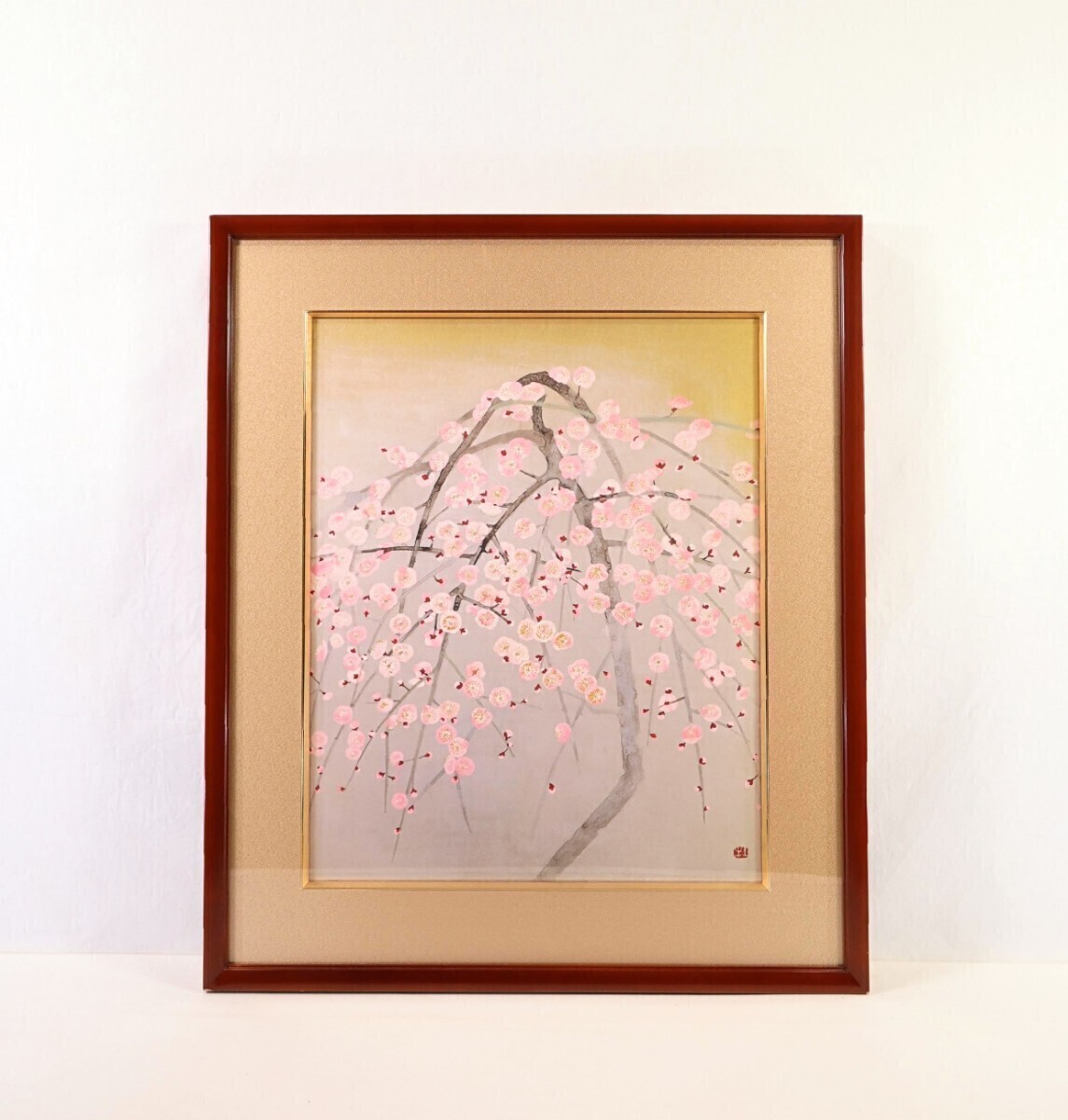 Yahoo!オークション - 奥村土牛 彩美版複製「薄紅梅」画寸 43cm Yahoo!オークション - 奥村土牛 彩美版複製「薄紅梅」画寸 43cm