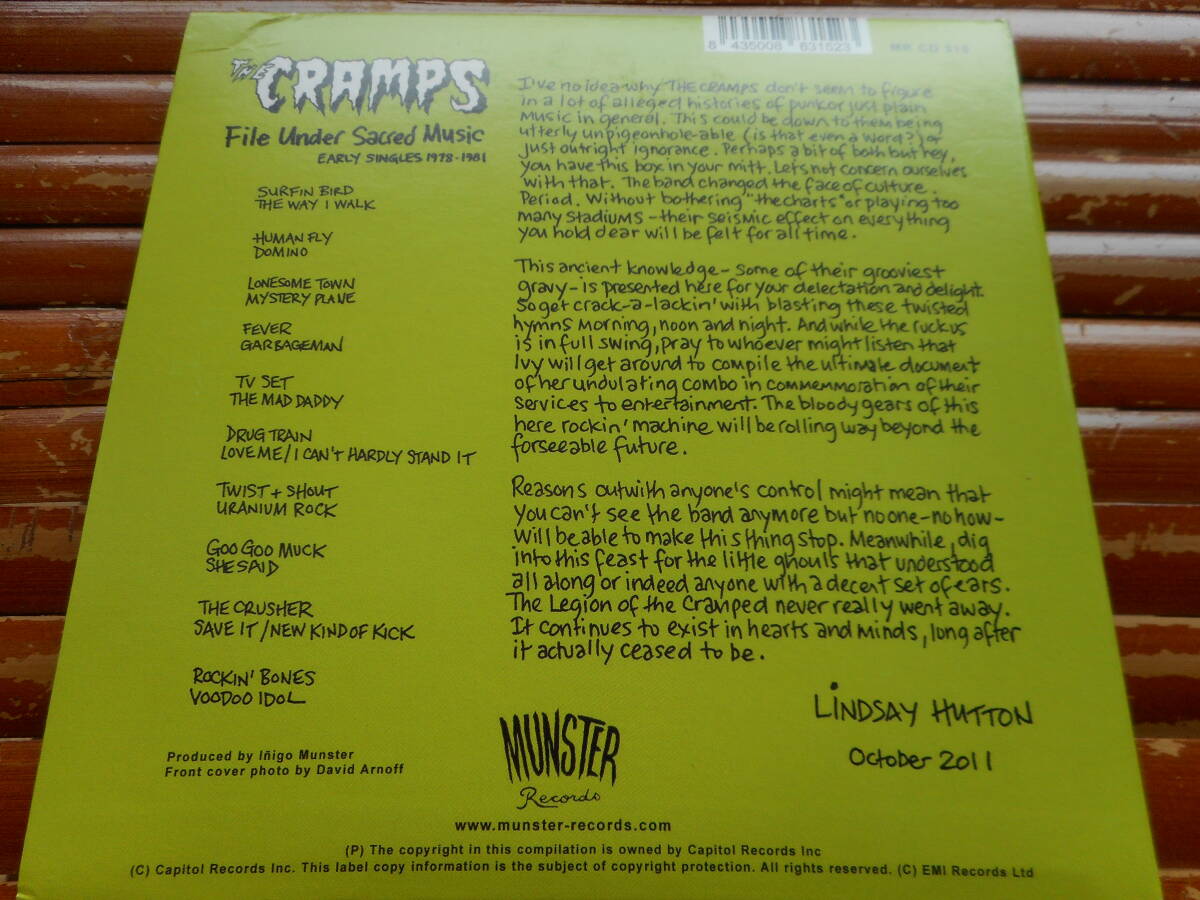 the cramps File Under Sacred Music: Early Singles 1978-81_画像3