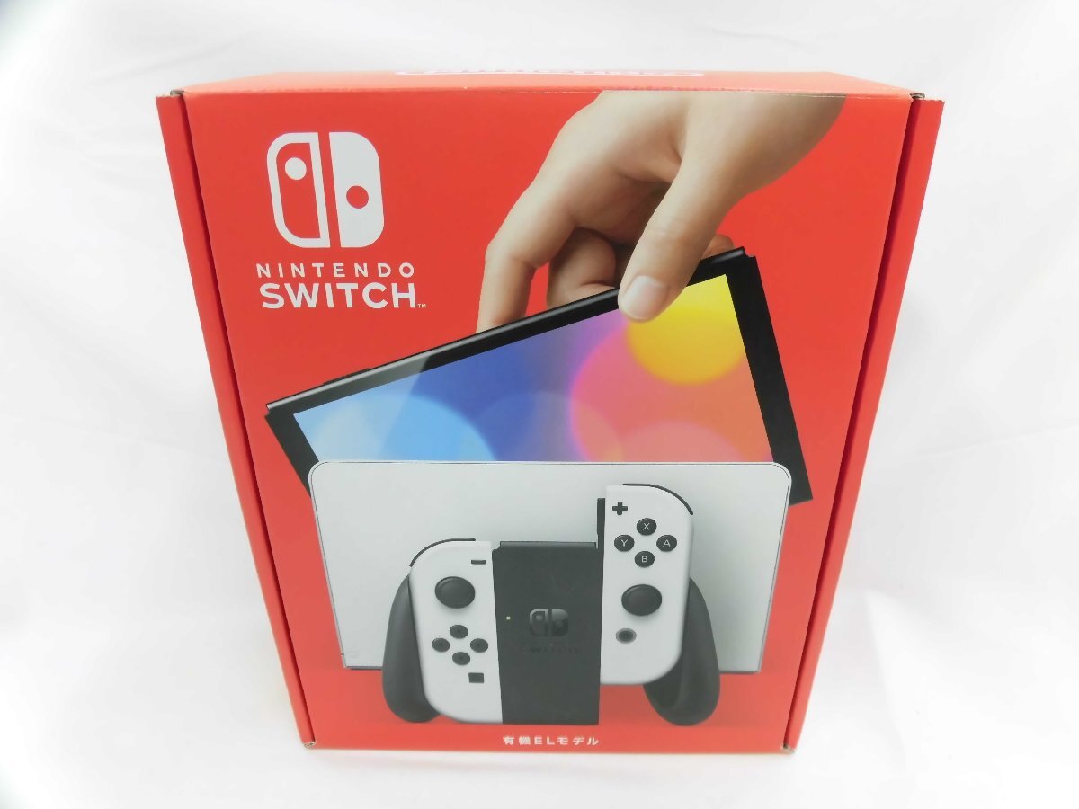 スイッチ 有機EL ホワイト ver18.0.0 本体 中古品_画像1